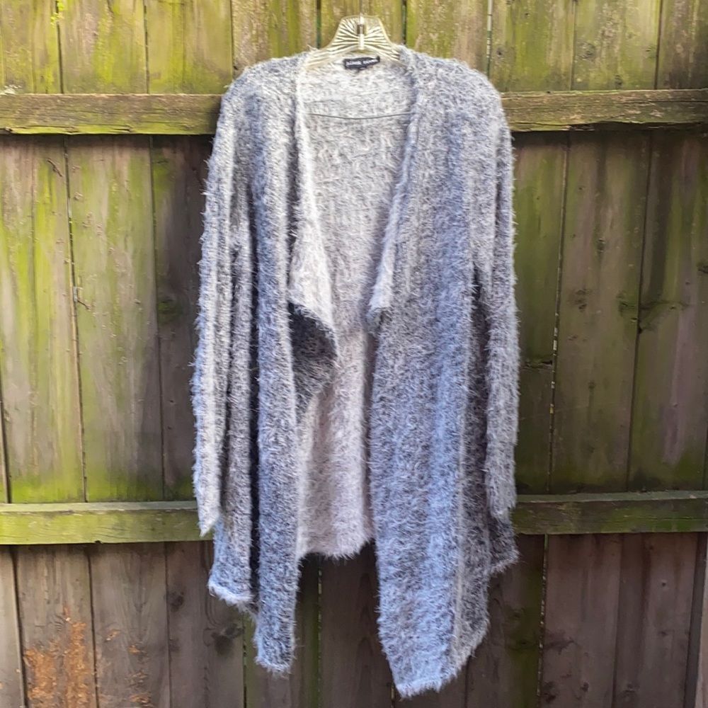 Black Rivet Fuzzy long cardigan sz. XL